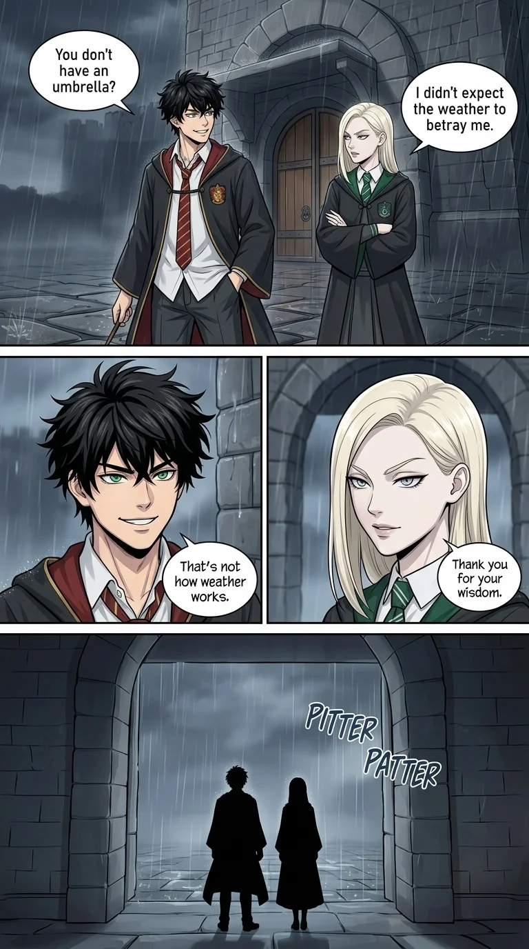 Draca Malfoid Chapter 5 Page 2 - AI Generated Manga