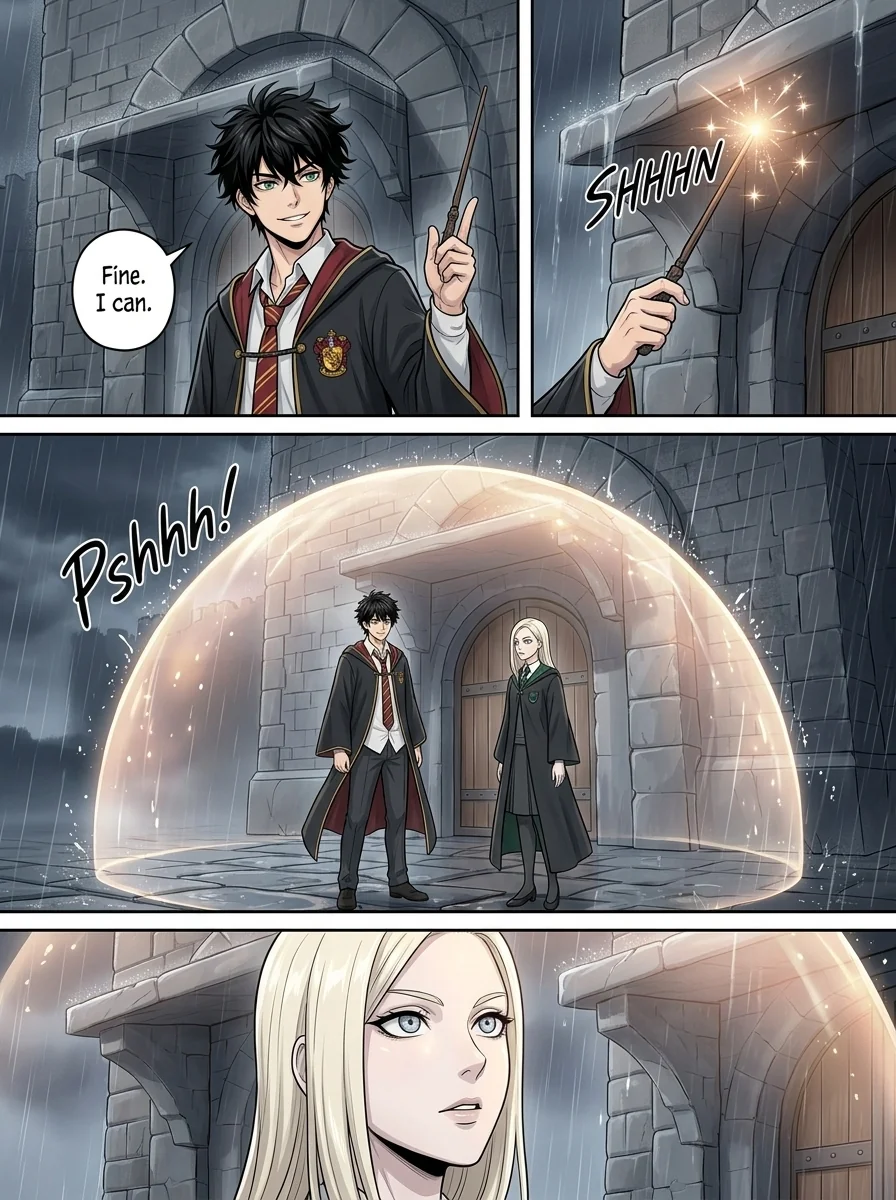 Draca Malfoid Chapter 5 Page 4 - AI Generated Manga