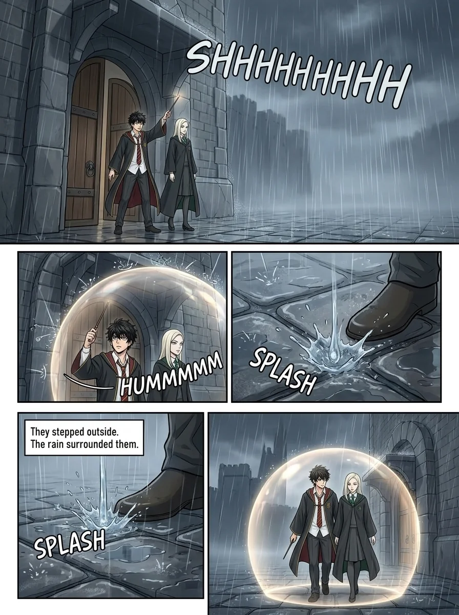 Draca Malfoid Chapter 5 Page 6 - AI Generated Manga