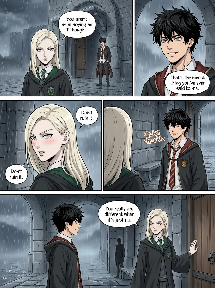 Draca Malfoid Chapter 5 Page 8 - AI Generated Manga