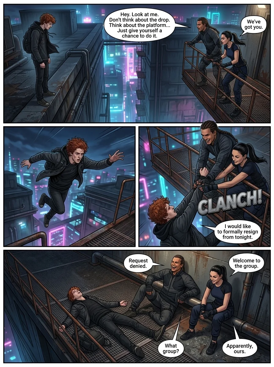 The Nightshades Chapter 1 Page 16 - AI Generated Manga