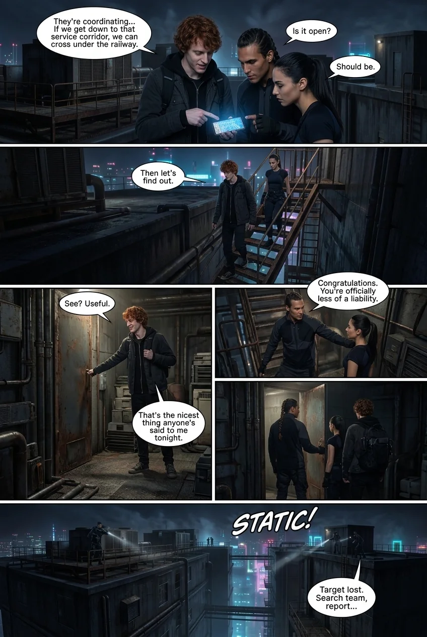 The Nightshades Chapter 1 Page 17 - AI Generated Manga