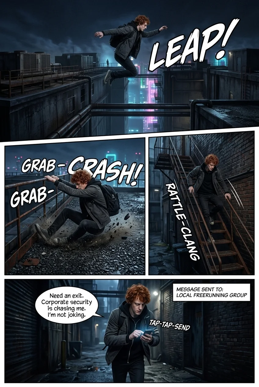The Nightshades Chapter 1 Page 8 - AI Generated Manga