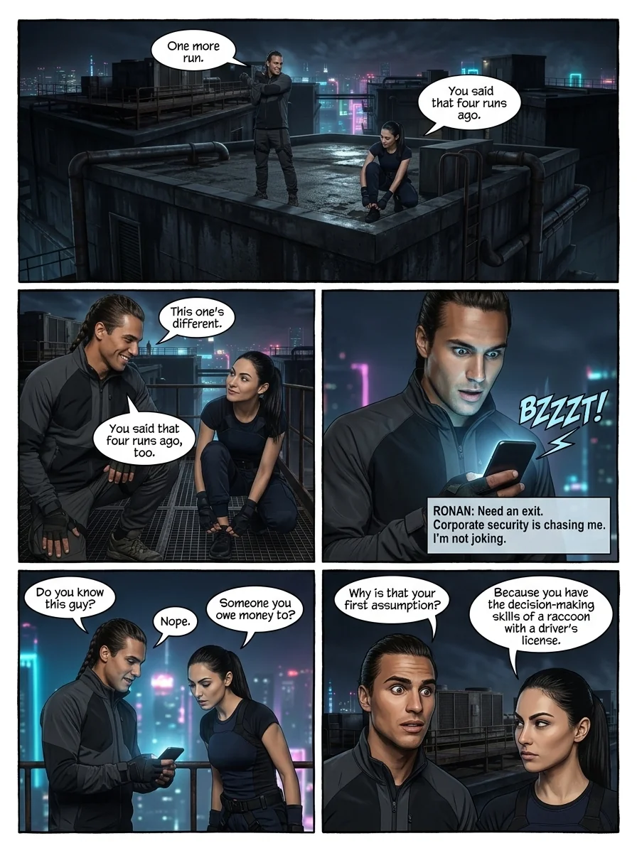 The Nightshades Chapter 1 Page 9 - AI Generated Manga
