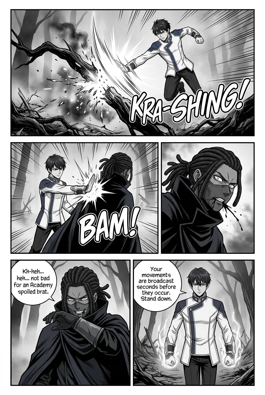 Aethelos Pain and Blood Chapter 3 Page 6 - AI Generated Manga