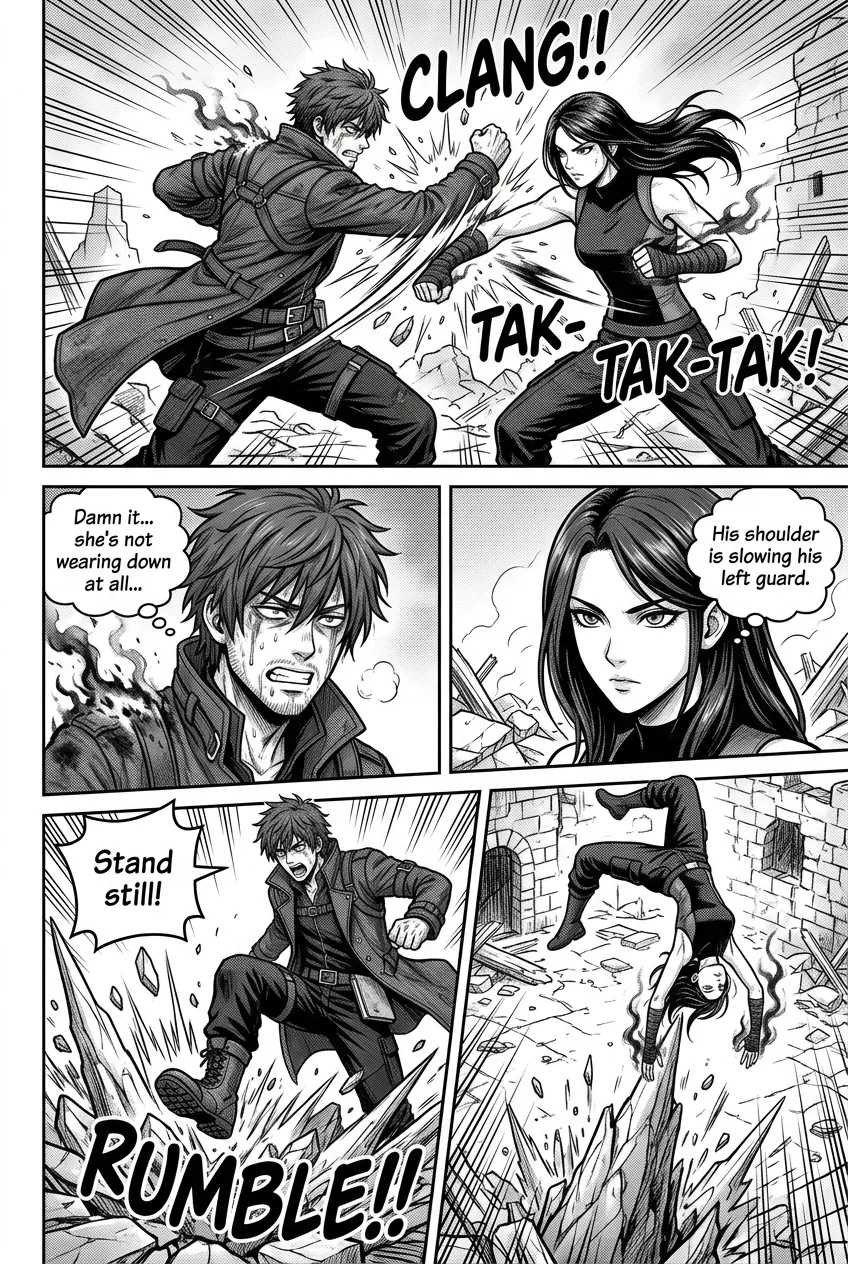 Aethelos Pain and Blood Chapter 5 Page 10 - AI Generated Manga