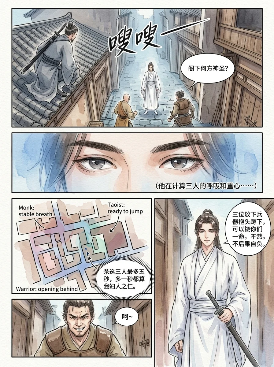 鸣龙 Chapter 1 Page 13 - AI Generated Manga