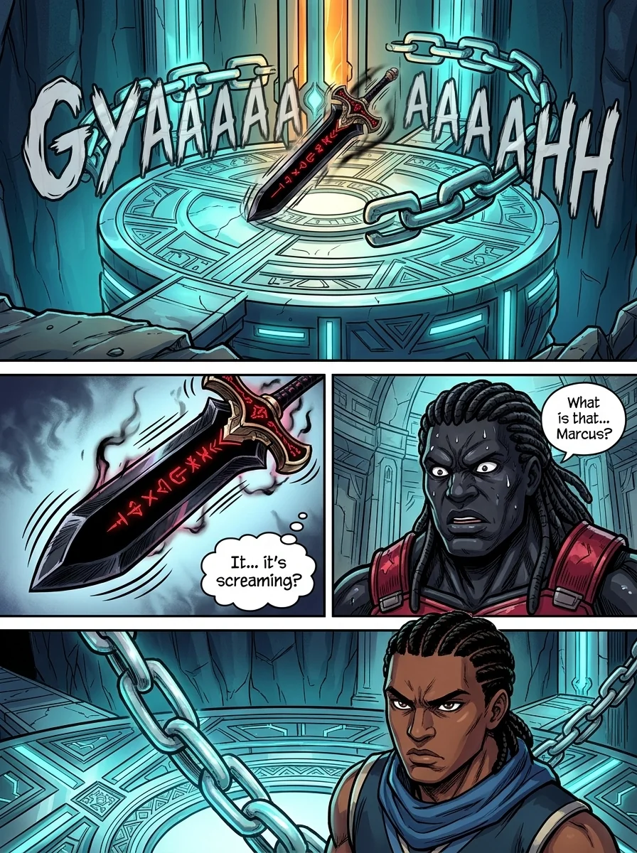 The City Beneath the Red Sky Chapter 1 Page 14 - AI Generated Manga