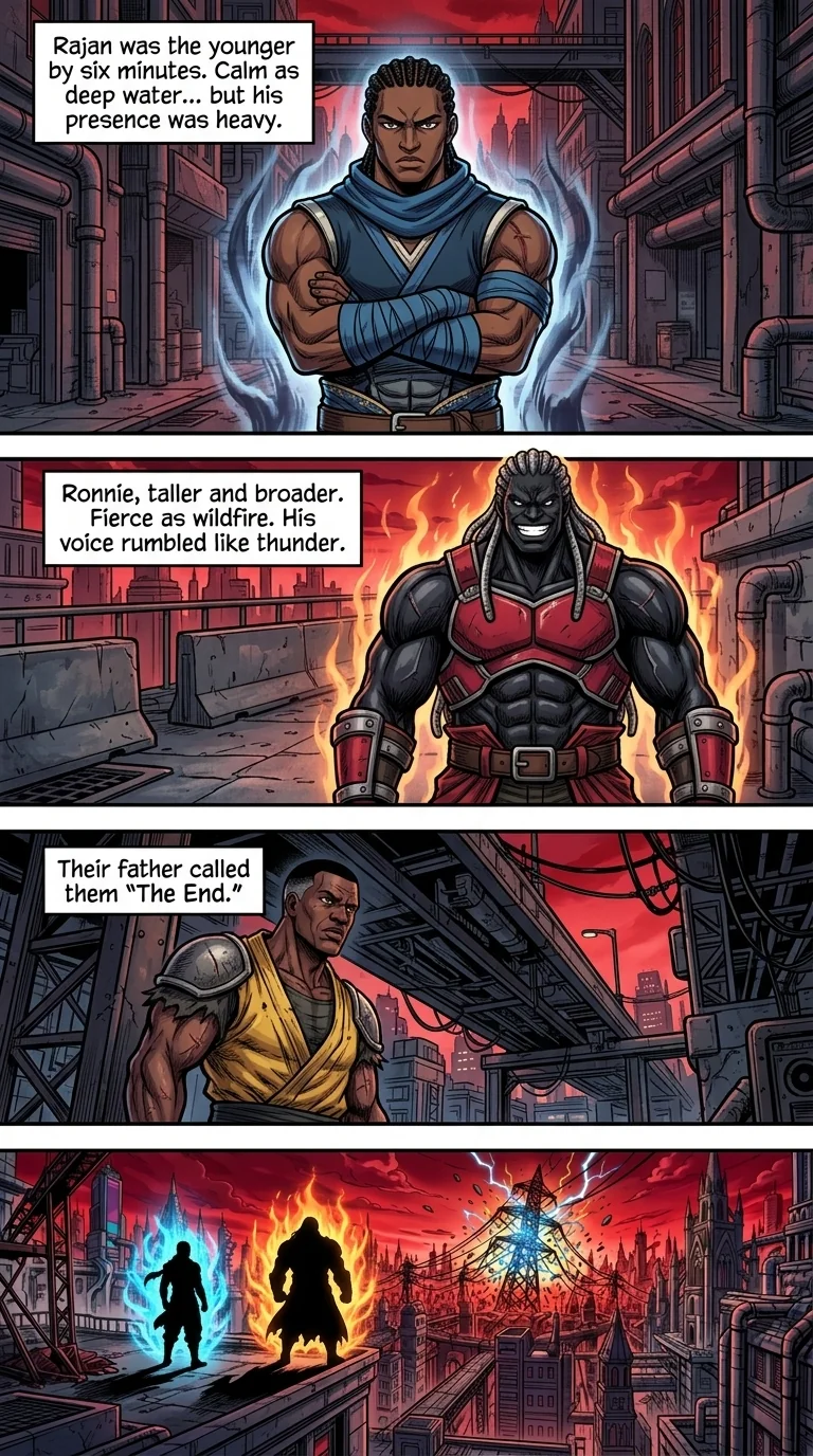 The City Beneath the Red Sky Chapter 1 Page 3 - AI Generated Manga