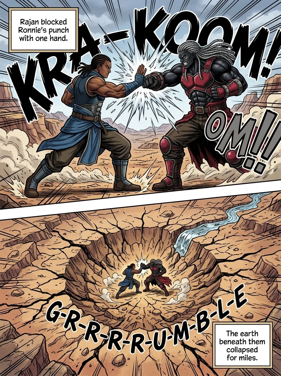 The City Beneath the Red Sky Chapter 1 Page 7 - AI Generated Manga