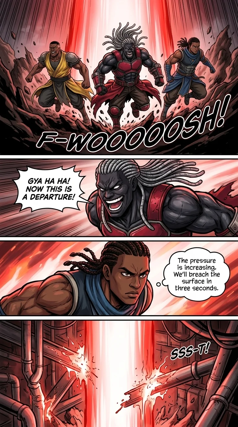 The City Beneath the Red Sky Chapter 2 Page 14 - AI Generated Manga