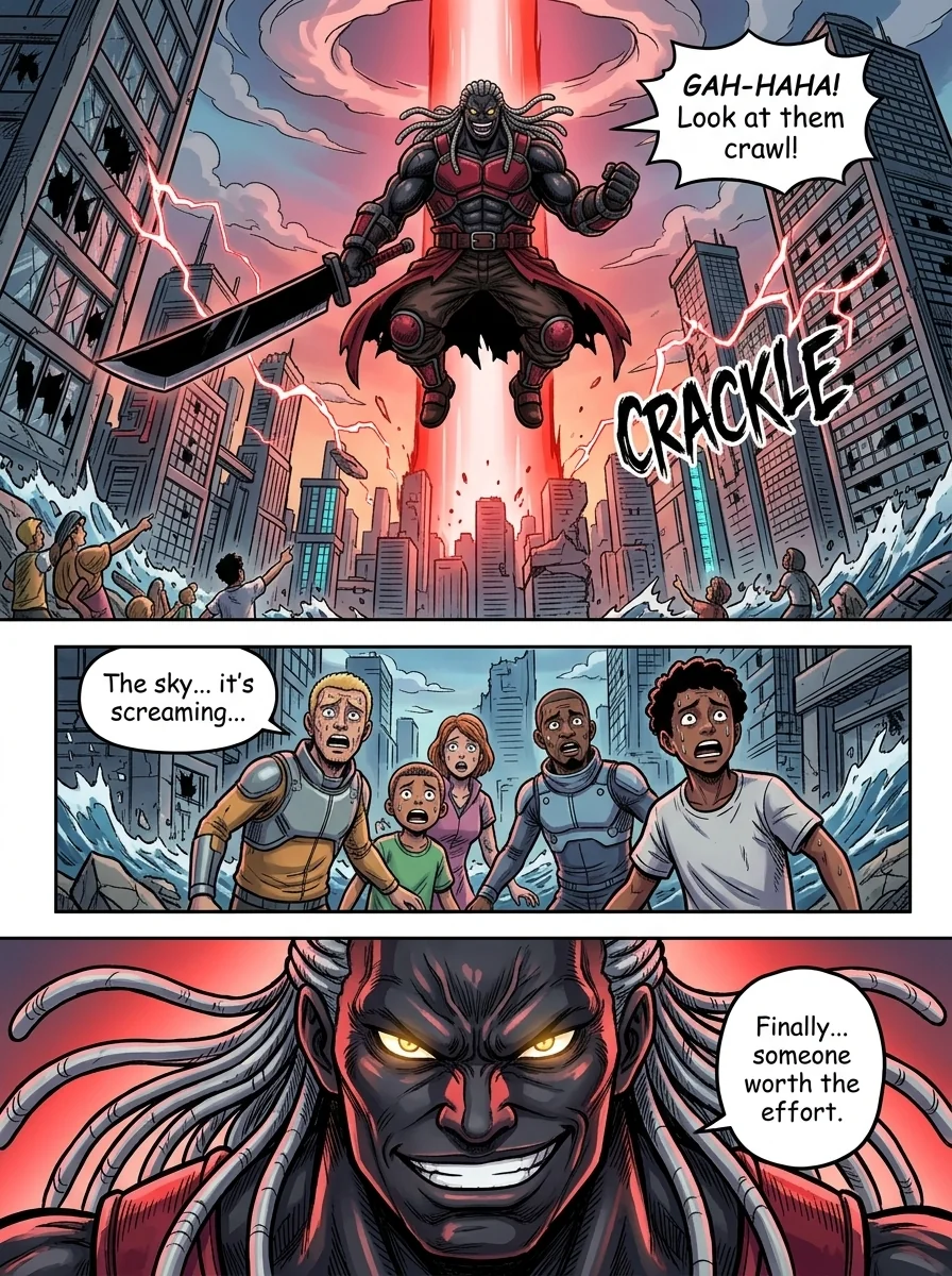 The City Beneath the Red Sky Chapter 2 Page 19 - AI Generated Manga
