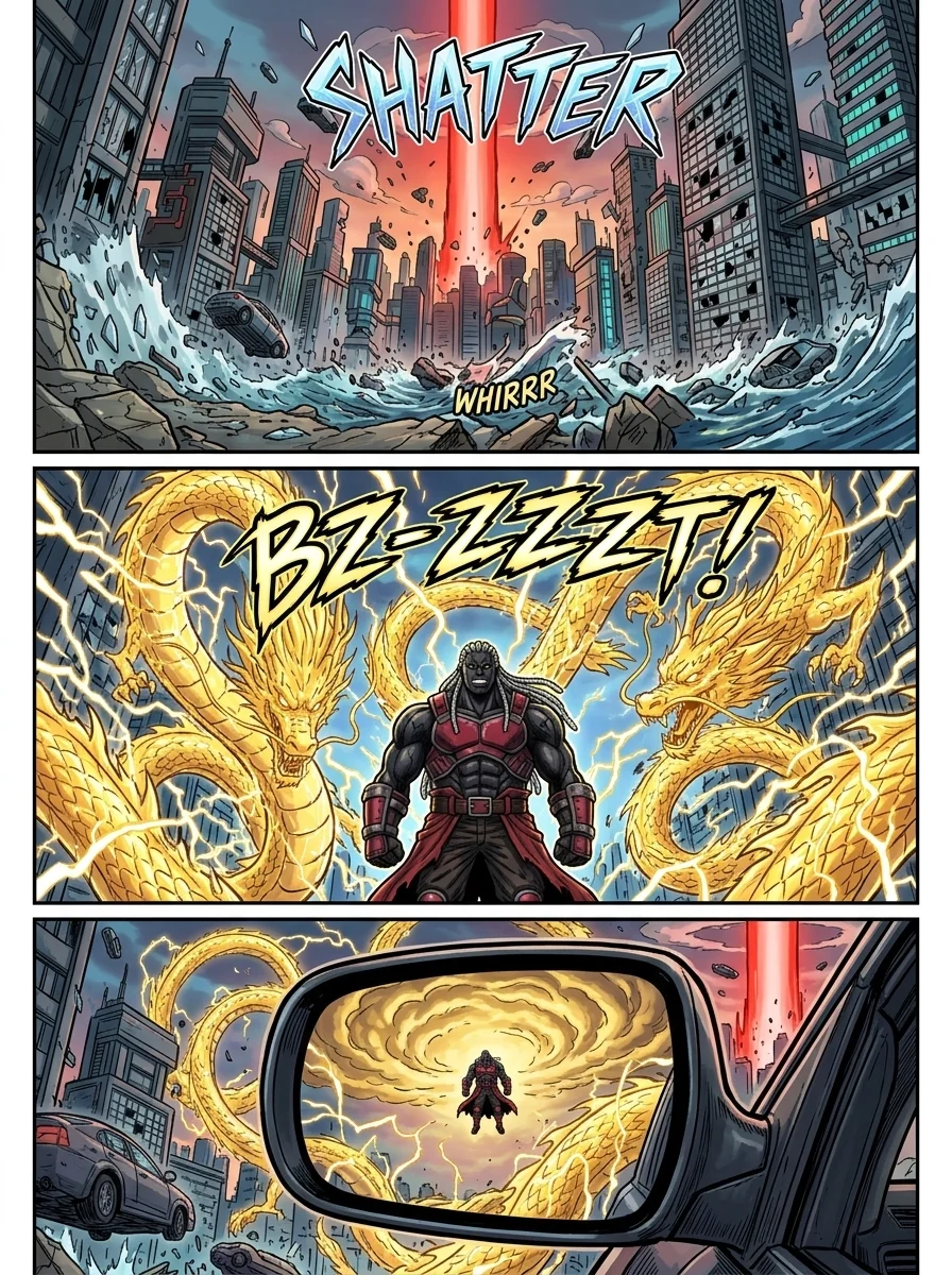 The City Beneath the Red Sky Chapter 2 Page 20 - AI Generated Manga