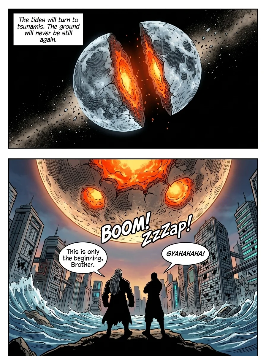 The City Beneath the Red Sky Chapter 2 Page 32 - AI Generated Manga