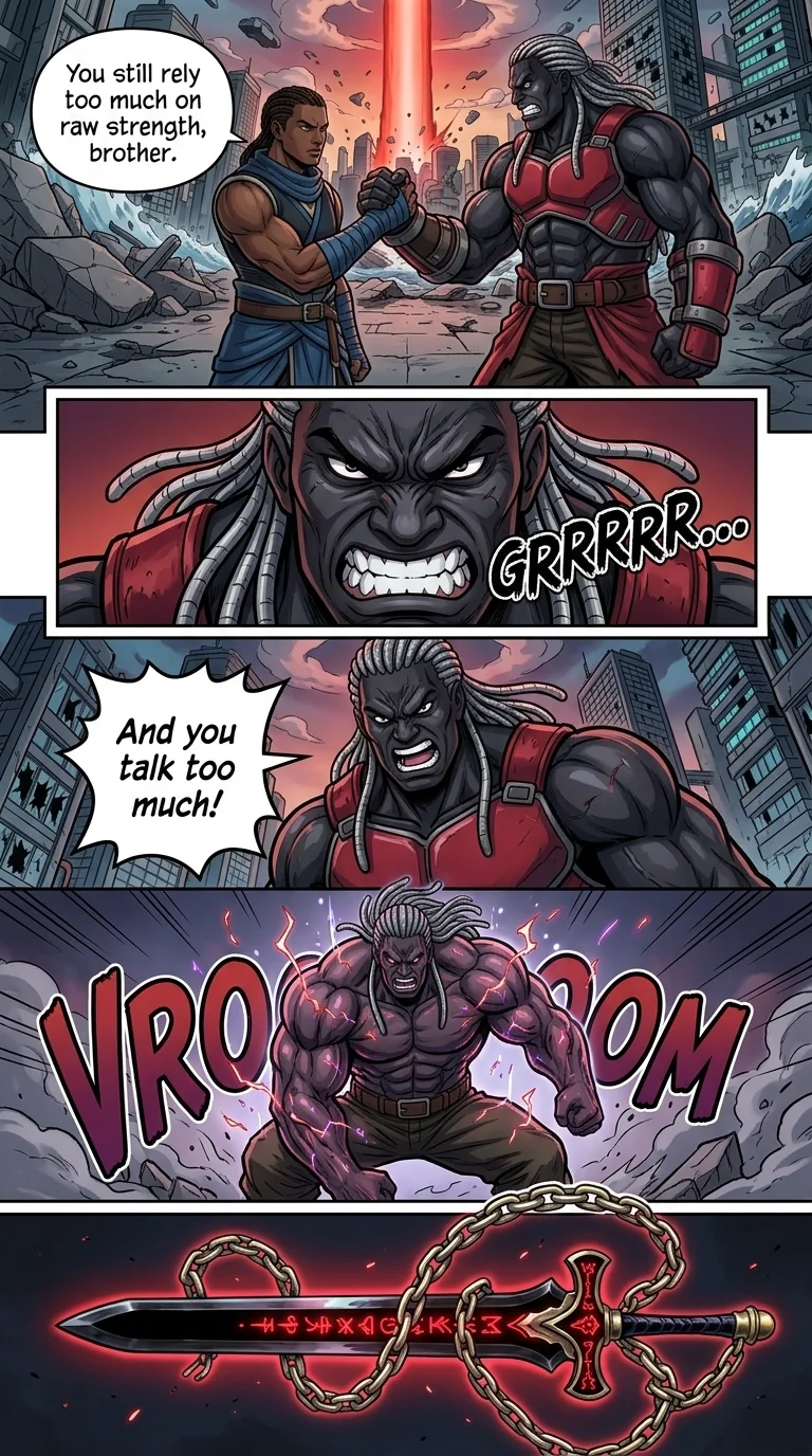The City Beneath the Red Sky Chapter 2 Page 36 - AI Generated Manga