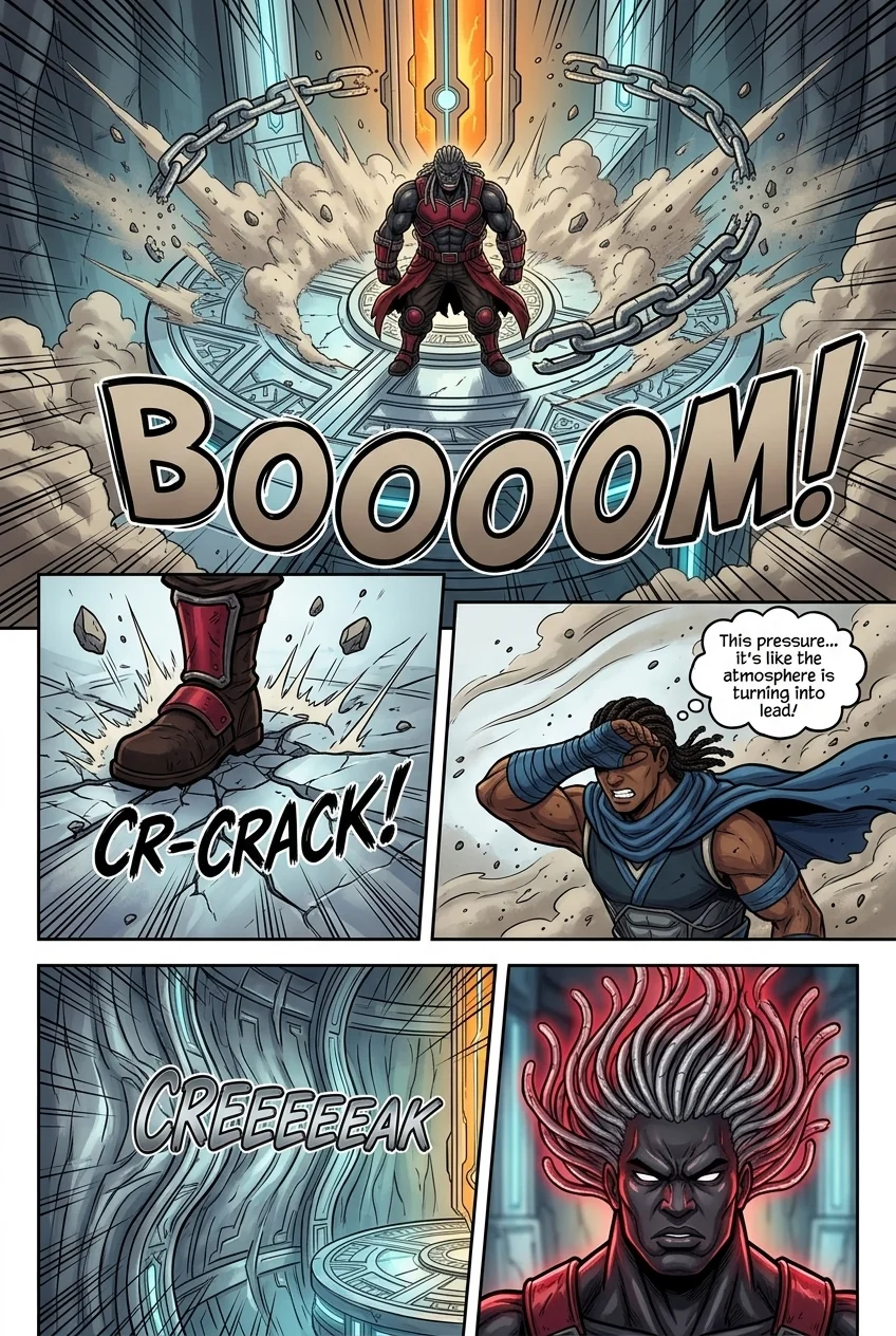 The City Beneath the Red Sky Chapter 2 Page 4 - AI Generated Manga