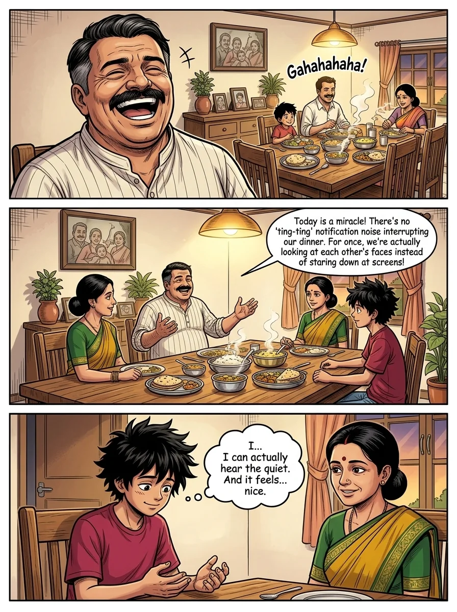Digital Detox Chapter 5 Page 5 - AI Generated Manga