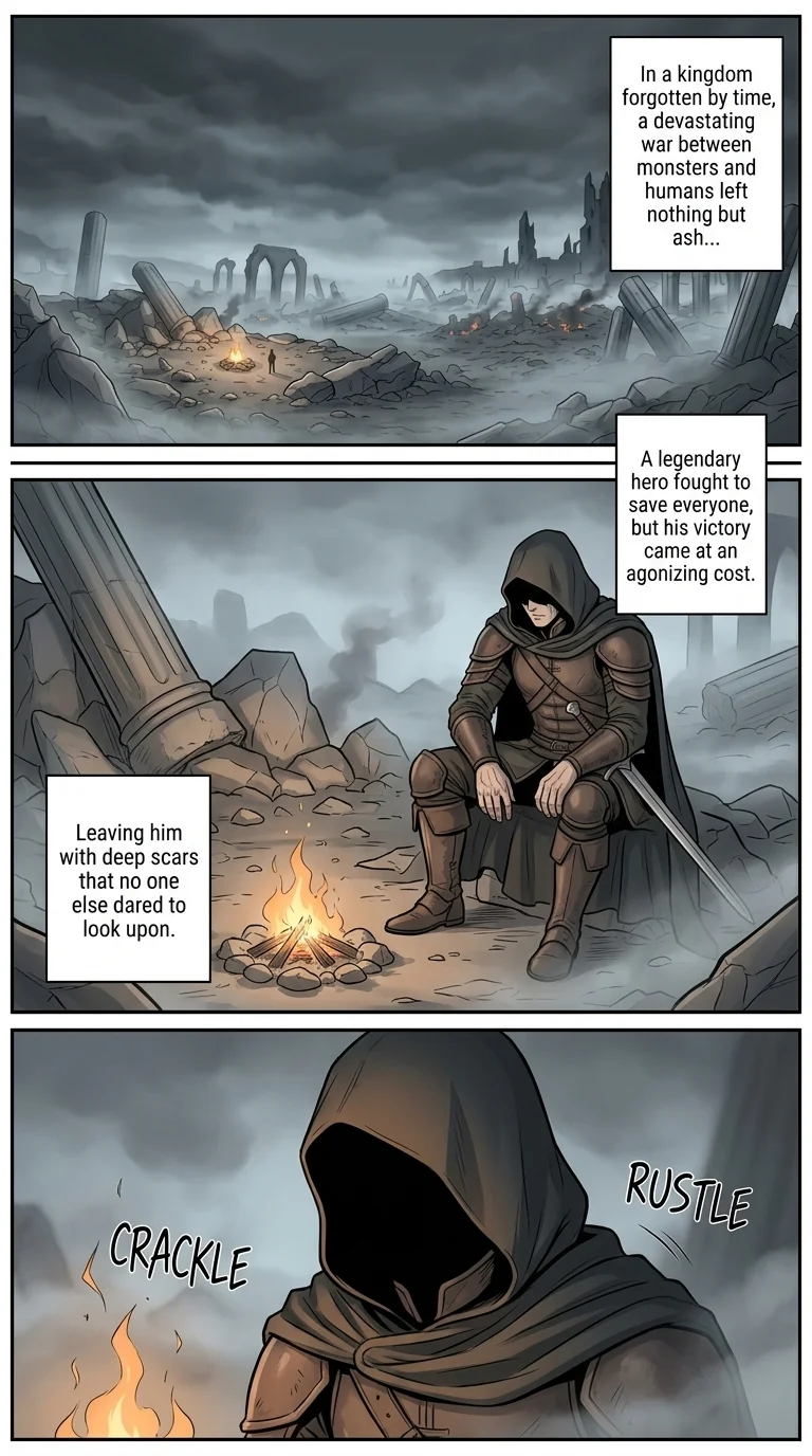 The flame that remembers her Chapter 1 Page 1 - AI Generated Manga