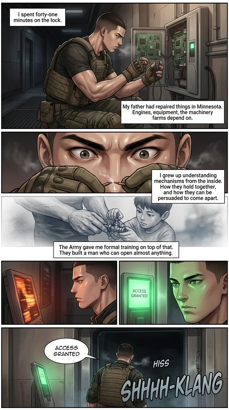 corrupted valor  Chapter 1 Page 45 - AI Generated Manga