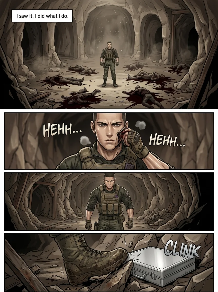 corrupted valor  Chapter 1 Page 56 - AI Generated Manga